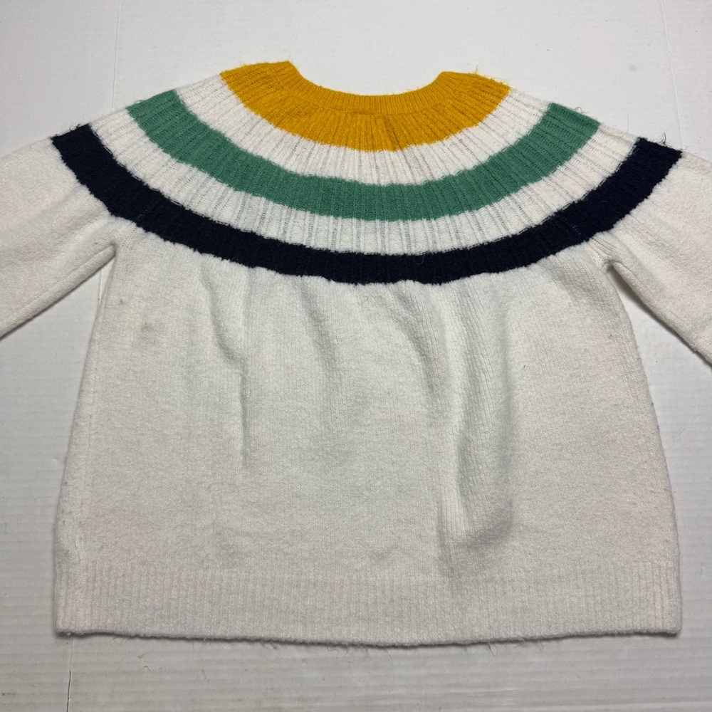 GAP Women's Stripe Yoke Crewneck Sweater Size: XL - Picture 3 of 10
